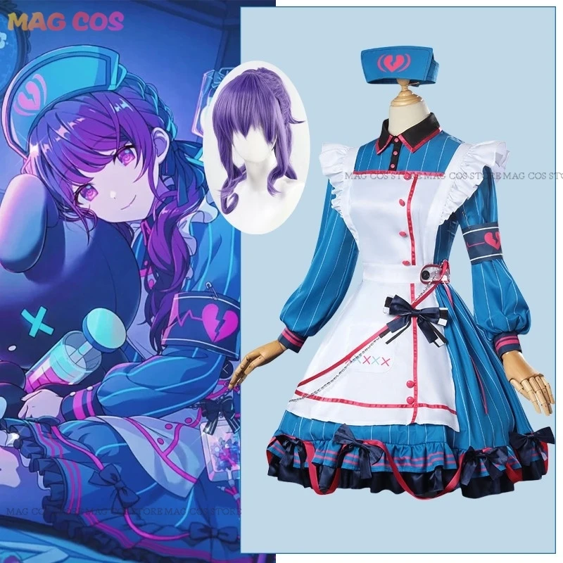 Progetto Sekai Colorato Palcoscenico Feat A Gatto Guancia Fantasma Asahina Mafuyu Cosplay Miad Parrucca Vestito Donne Abiti Costumi Cosplay