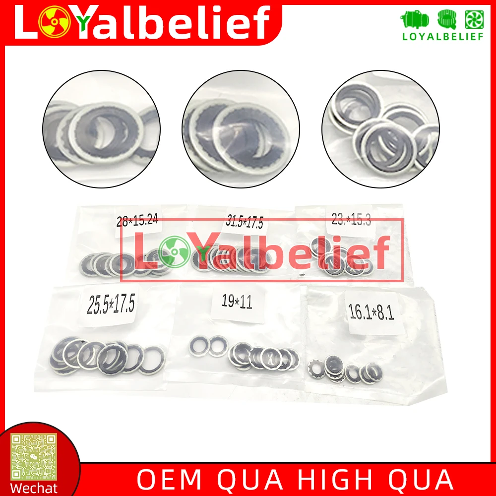1 Set Sealing Gaskets For Air Conditioning Systems Expansion Valve Pipe Head Compressor Gasket
