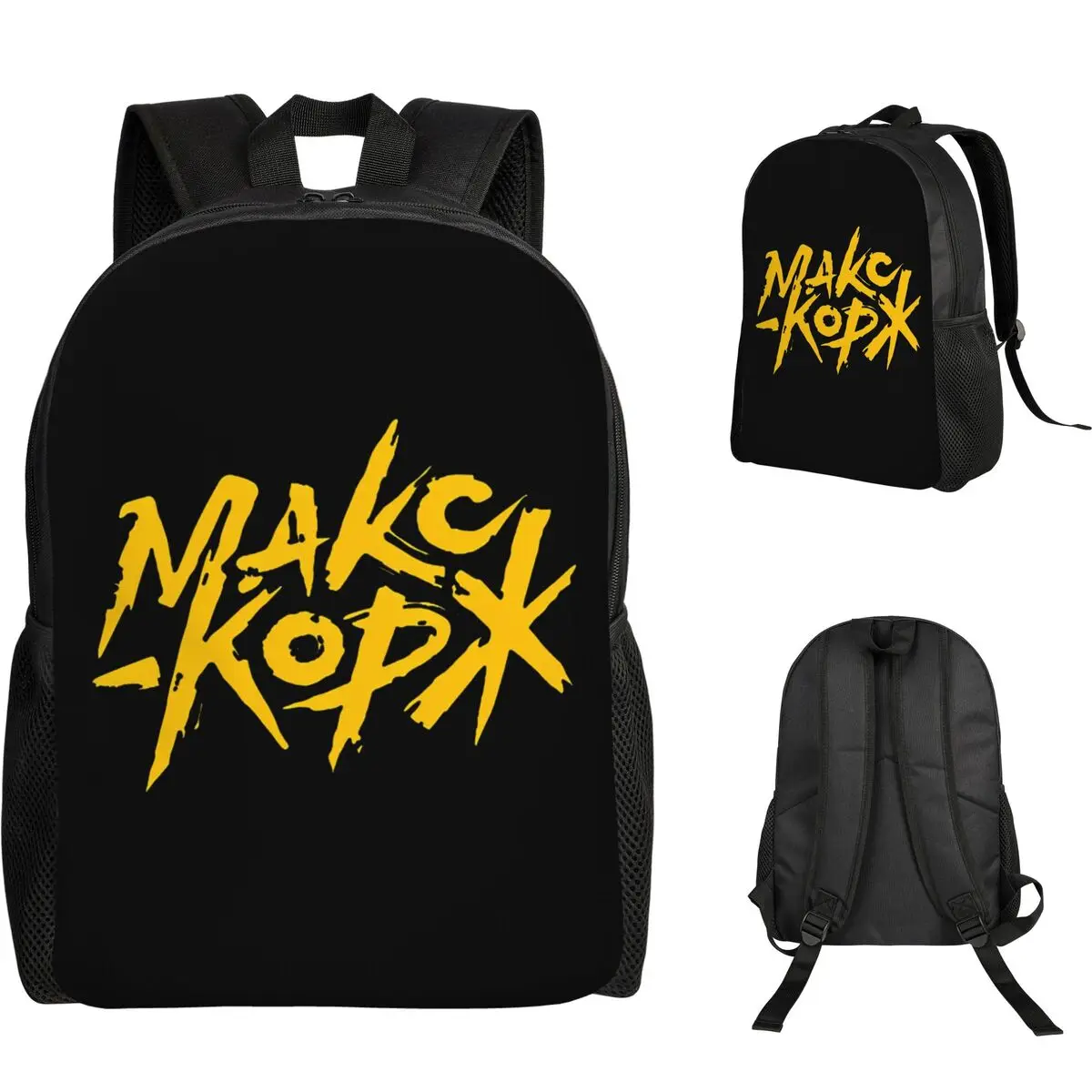 Max Korzh Fan Makc Kop Student Backpack School Bag Hiking Travel Daypack for Men Women Fashion Bookbag Shoulder Bags