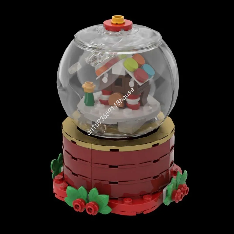 94 pçs moc globo de neve nan modelo blocos de construção tijolo arquitetura brinquedos ideia educação aniversário presentes natal