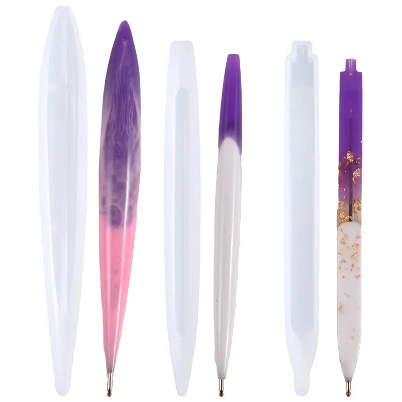 

Transparent Pen Silicone Mould Set DIY Ballpoint Pen Mold Epoxy Resin Molds for Jewelry Casting Transparent Pen Holder Making