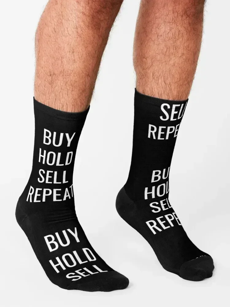 Buy Hold Sell Repeat Socks Running funny sock summer heated Boy Socks Women's