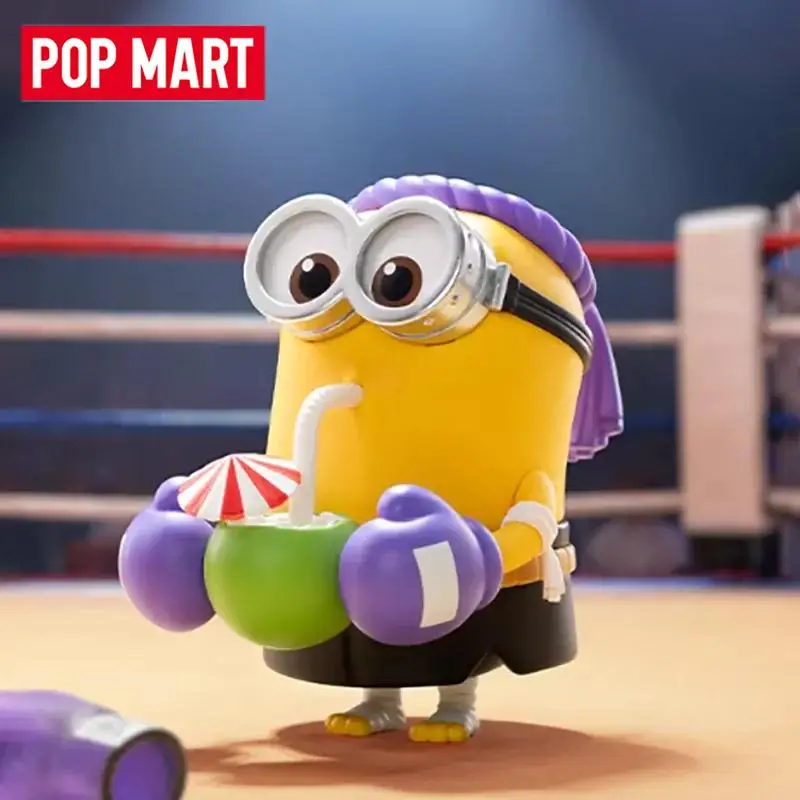 

POP MART MINIONS BELLO WORLD Series слепая коробка Mystery Box игрушки Kawaii украшения фигурки домашний декор настольная модель куклы для девочек
