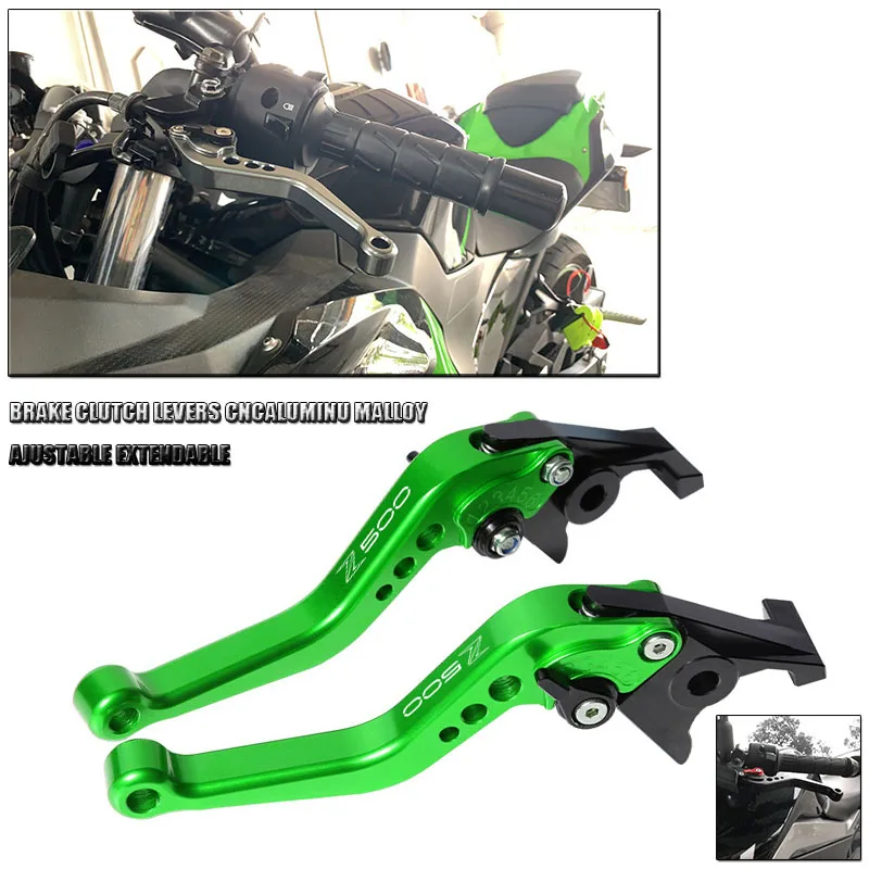 

Для Kawasaki Z500 Z 500 2024 2025 аксессуары для мотоциклов тормозной рычаг с ЧПУ набор рычагов сцепления регулируемая ручка защитные рычаги