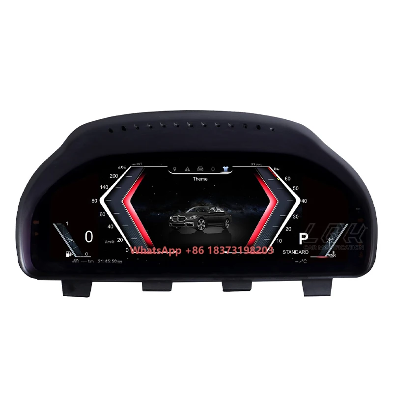 Car 12.3'' LCD Digital Dashboard Panel for 5/6/7 Series X3 X4 X5 X6 Cockpits Virtual Instrument Cluster Speedometer Odometer