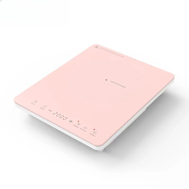 

Korean Pink Induction Cooktop 2000W Electric Stove Touch Induction Hob Single Induction Cooker