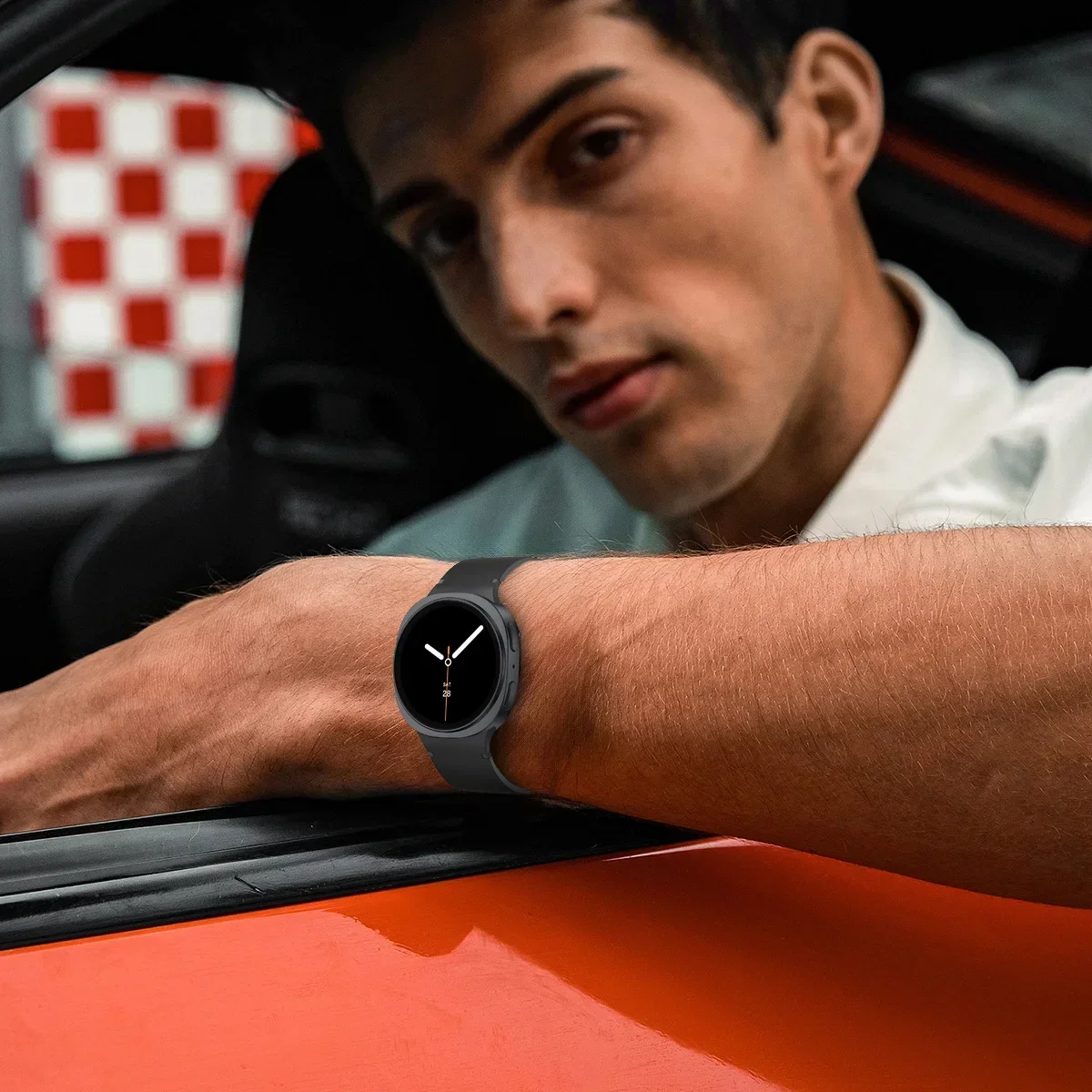 สายนาฬิกาสปอร์ตสำหรับ Samsung Galaxy Watch 8 ขนาด 40 มม. 44 มม. สายรัดข้อมือแบบสบายสำหรับ Samsung Galaxy 8 Classic ขนาด 46 มม.