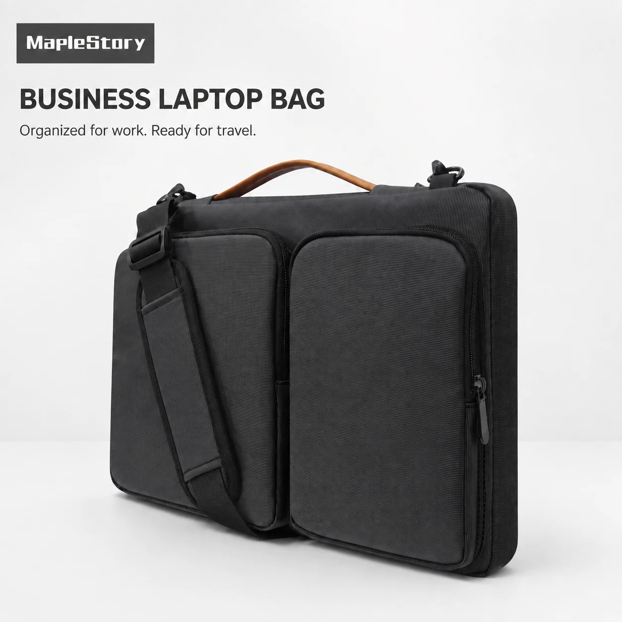 Laptop Accessories Organizer Bag - ビジネスノートパソコンバッグ 14/16インチ 防水コンピューターブリーフケース ショルダーバッグ オフィスワーク 旅行用キャリングケース