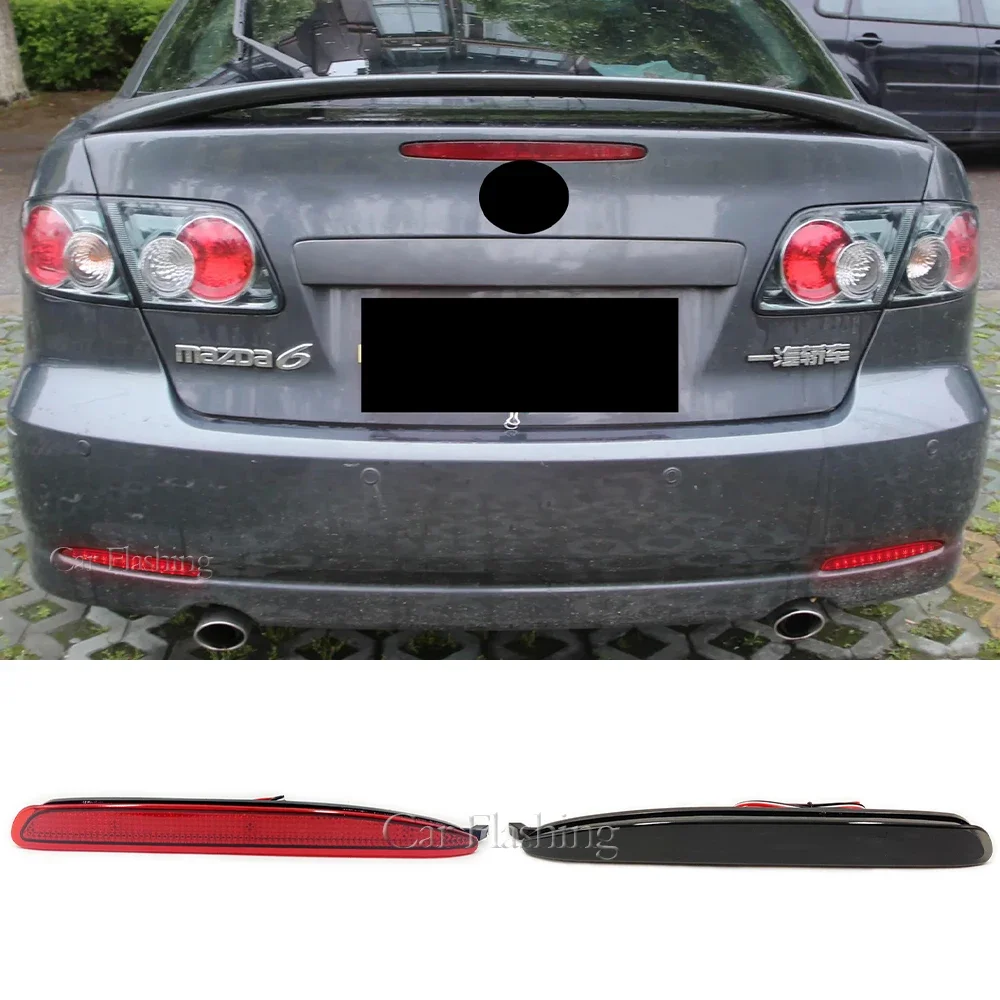 

New！ 2Pcs LED Rear Bumper Reflector Brake Stop Light Running Lamp For Mazda 6 2003 2004 2005 2006 2007 2008