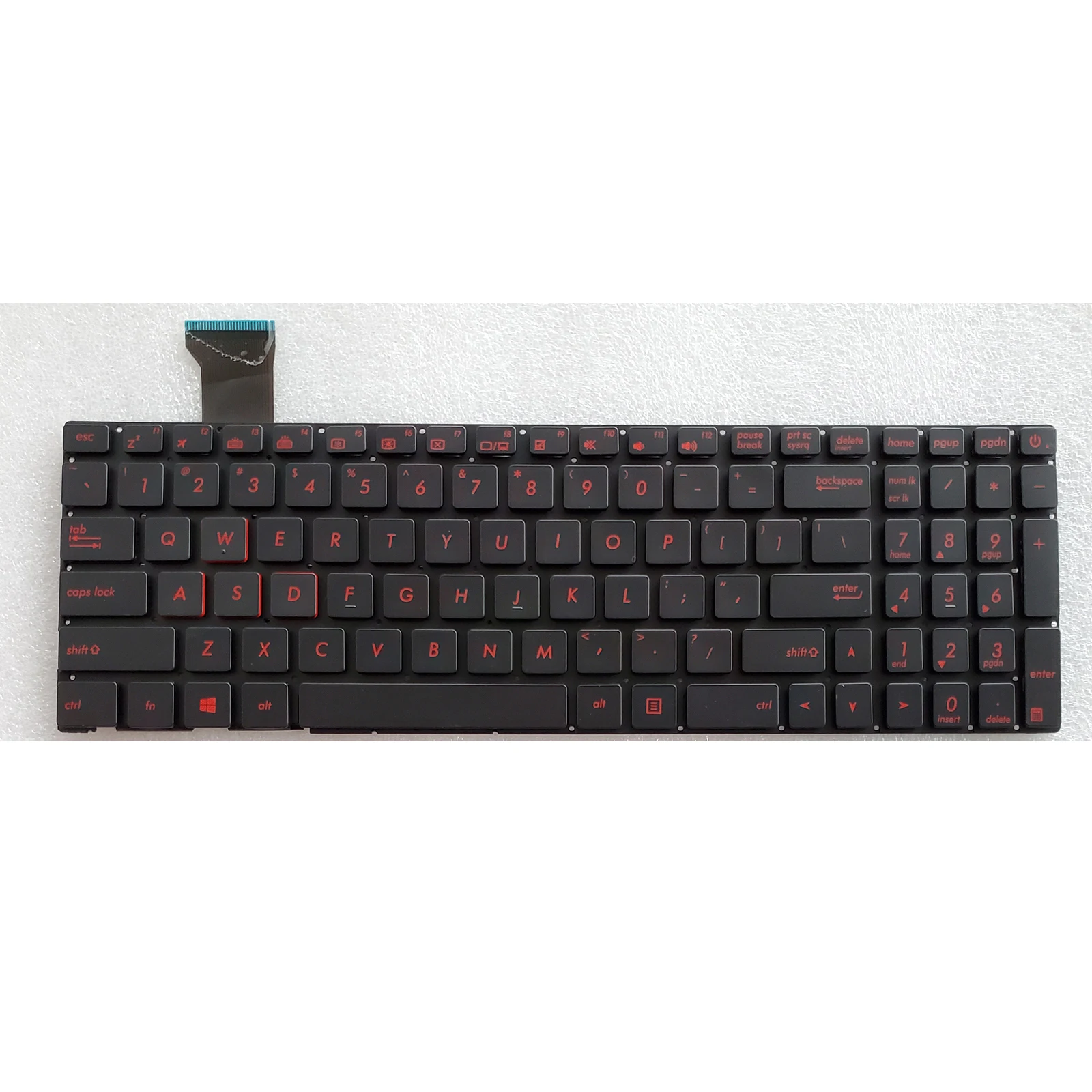 Imagem -03 - Teclado Retroiluminado para Asus Gl752 Gl752v Gl752vl Gl752vw Gl752vwm Novo