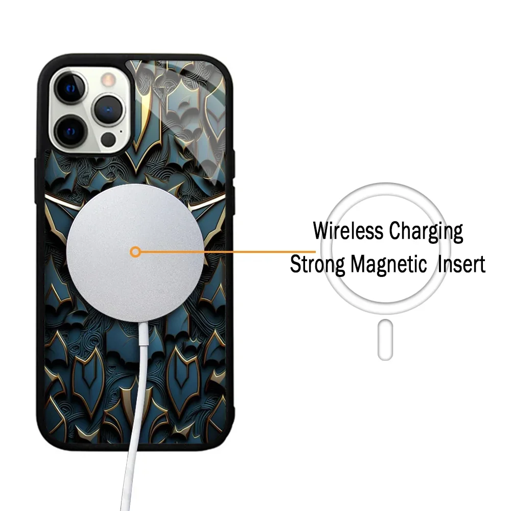 Cool B-Batman Phone Case For IPhone 11 12 13 14 15 Plus Pro Max Mirror Acrylic For Magsafe Wireless Charging