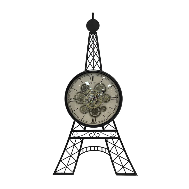 Bedroom European Nordic Style Digital Wall Clock Metal Simple Living Room Home Wall Clock Silent Wall Quartz Clock