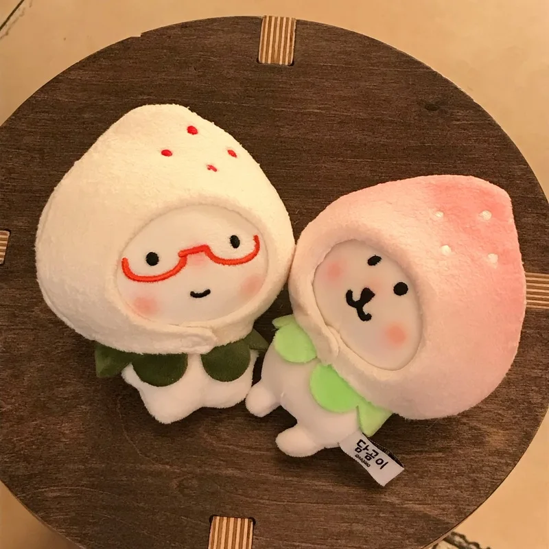 

Strawberry Doll Clothes Set for 10cm Dolls DIY Accessories Kawaii Headgear And Clothing Replacement Gift for Joke Bear Xiaoba