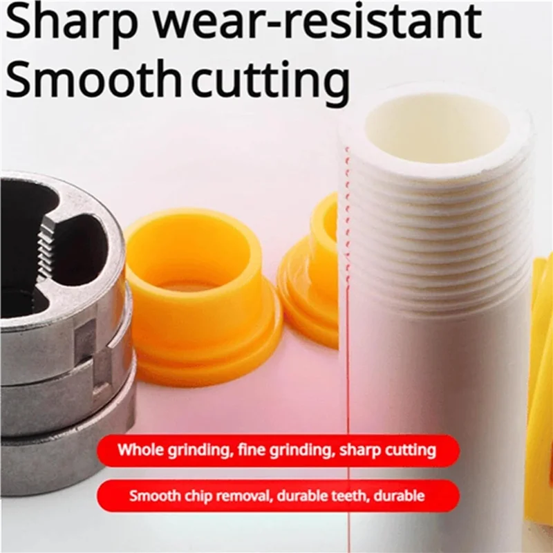 

ABZS 2 Set PVC Thread Maker Tool For Electric Drill,Electric Drill PVC Thread Maker Tool,Pipe Threader Plumbing Tool