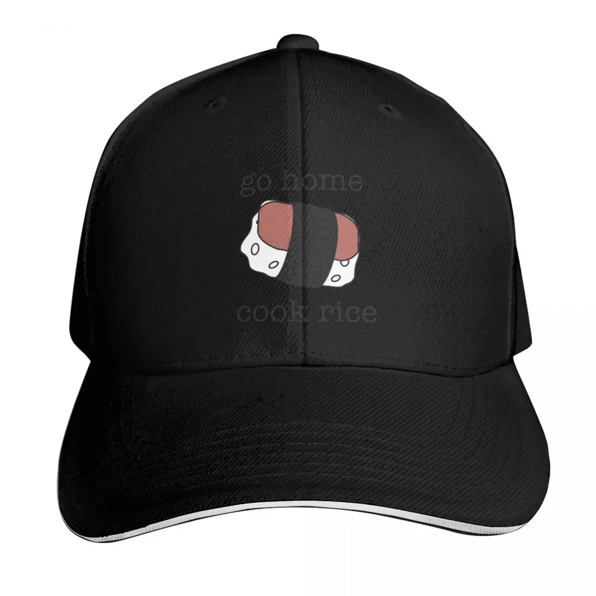Go Home Cook Rice Baseball Cap Strapback Dad Hat Six Panel Structured Crown Sun Protection UPF 50+