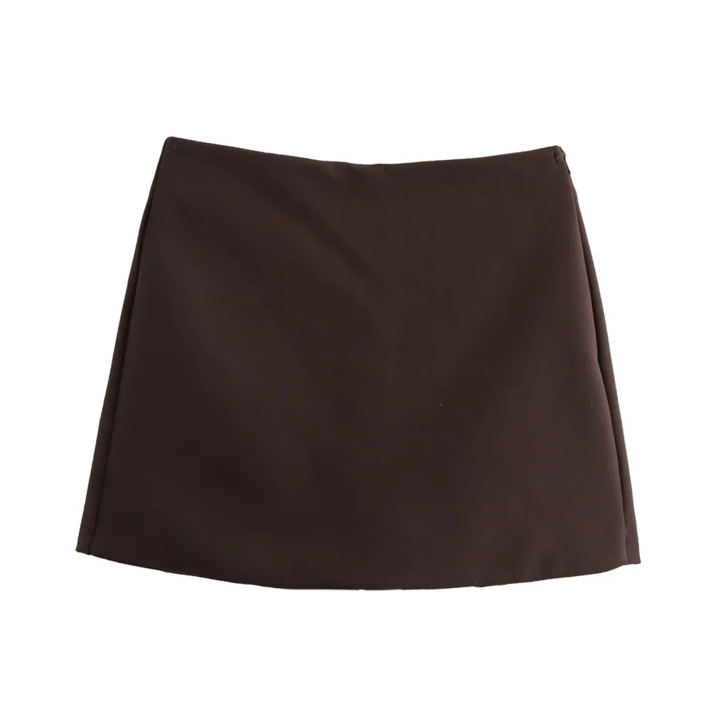 Multicolor Short Three-quarter Skirt Pants Spring Summer Women's Fashion Solid Color Skirt Pants Roupas Feminina Юбка Женская