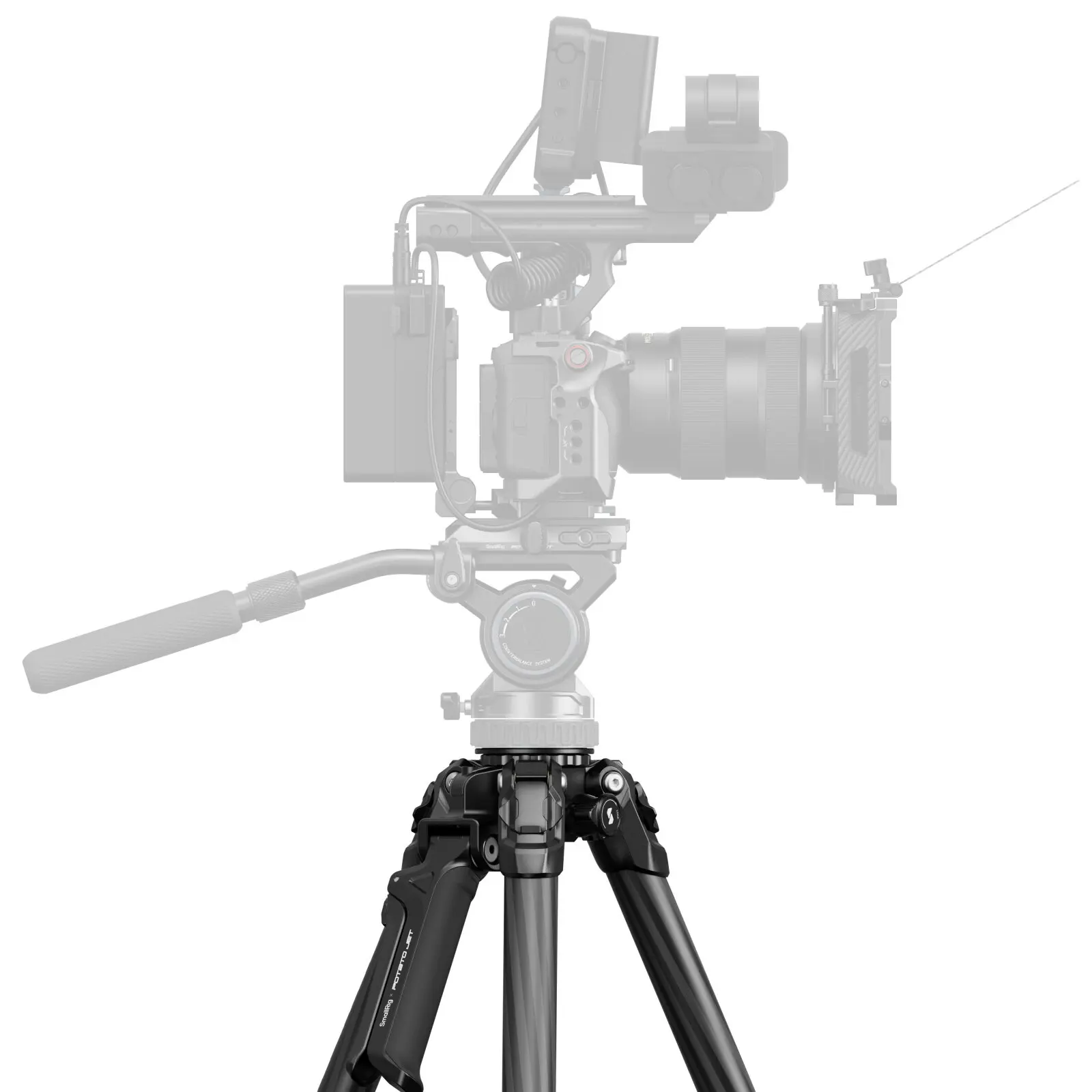 SmallRig Potato Jet Tribex Hydraulic Carbon Fiber Tripod No Head Version for Outdoor Videography Quick and Efficient Setup