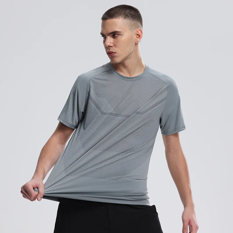 Men's Golf Training T-Shirt Quick Dry Lightweight Breathable Moisture Wicking Round Neck Short Sleeve