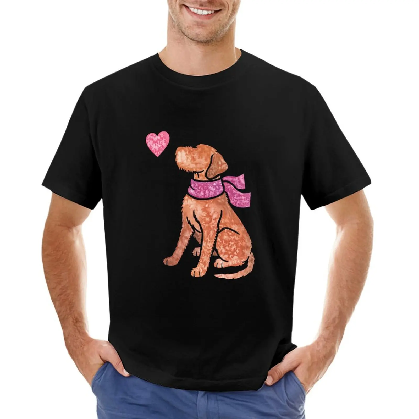 Watercolour Wirehaired Vizsla T-Shirt essential t shirt summer tops shirts men graphic