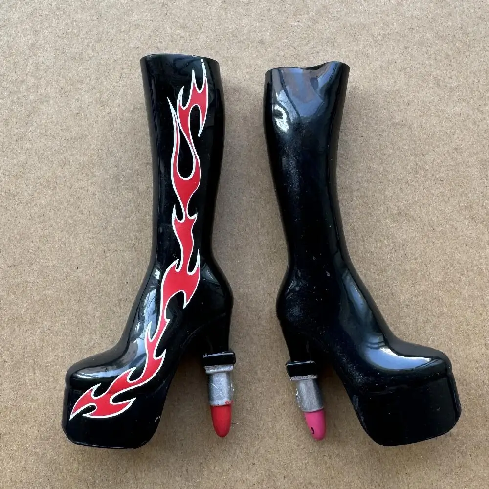 Cabeças de boneca de rosto raro versão 2001, sapatos clássicos bratss vintage, botas longas, peças de boneca para meninas para colecionadores
