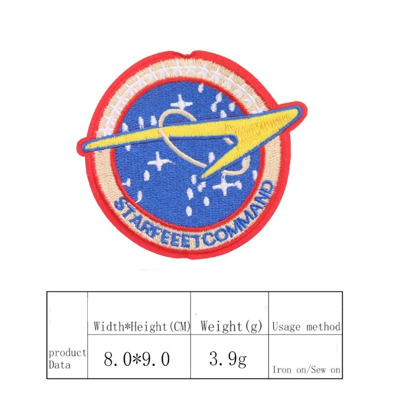 High-End Burnt Edge Aerospace Series Nasa Klettverschluss Cartoon Kleidungszubehör Selbstklebende Spot-Tuch-Aufkleber-Patches für Kleidung