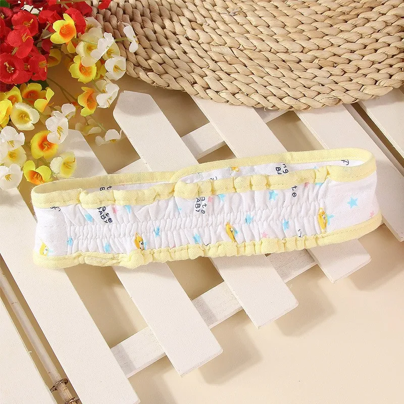 Newborn Diaper Strap Band Toddler Cute Cartoon High Elastic Adjustable Fixed Strap Soft Cotton Portable Anti-lost Baby Diaper