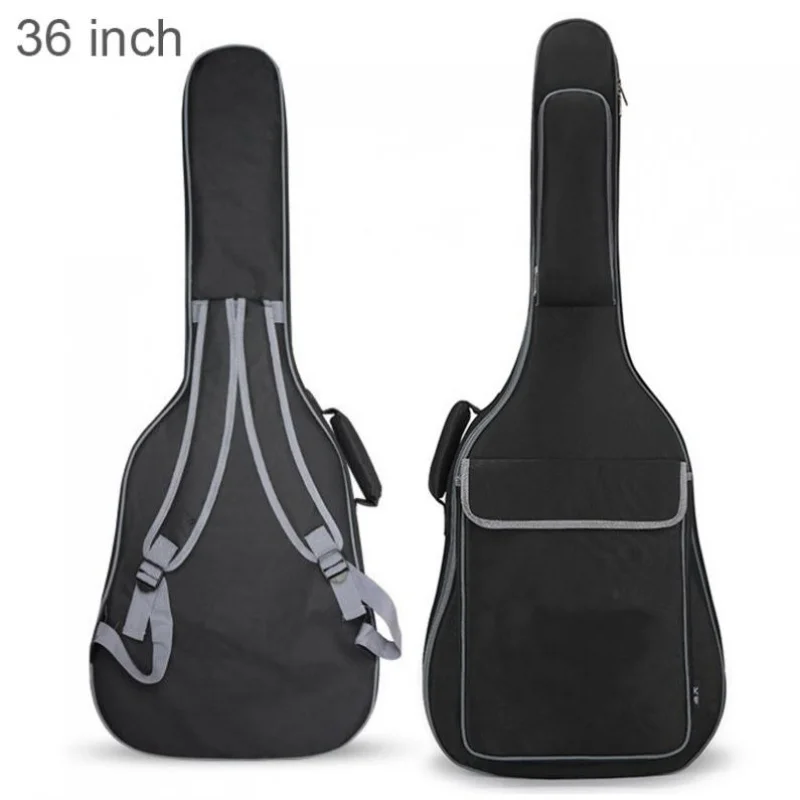 36 Inch Oxford Fabric Guitar Case Gig  Bag Double Straps Padded 10mm Cotton Soft Waterproof Backpack