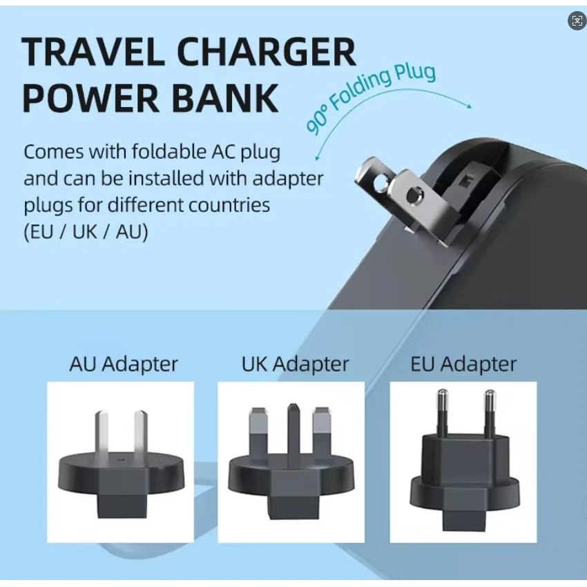 mini anker ugreen powerbank magsafe travel Portable charger watch external Spare battery camping equipment fast charge type c view 5