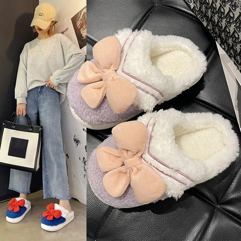 

Princess Cotton Slippers, Cute Women, Winter Indoor Home Fur and Plush 2023 New Cartoon Slippers for External Wear in Winter