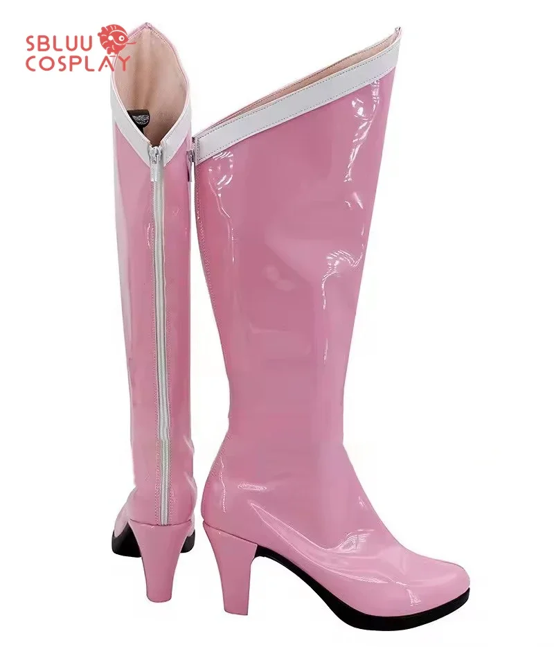 SBluuCosplay 치비우사 코스프레 신발 핑크 맞춤 제작 부츠