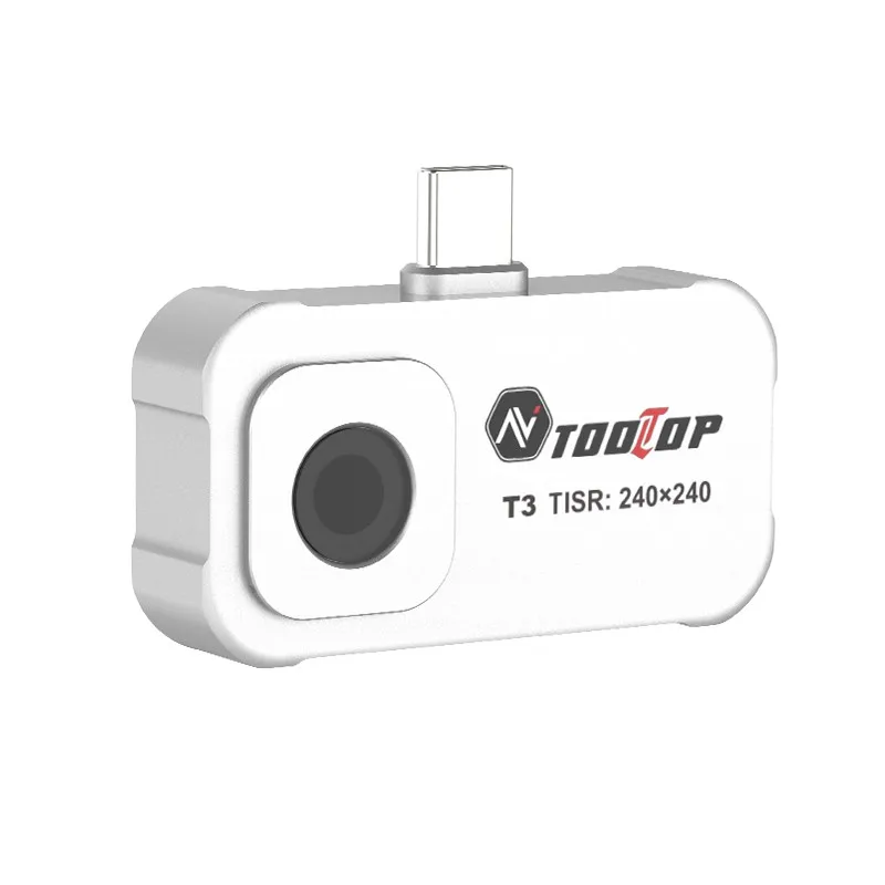 N94R TOOLTOP T3S+ Thermal Imager Mobile Thermal Imaging Camera for Android Type-C -20℃-+550℃ Car & Circuit Repair Tool