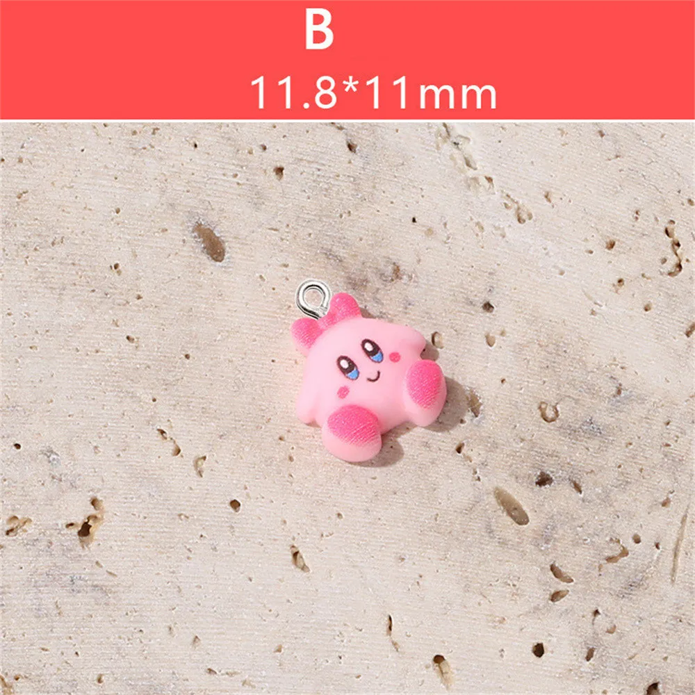 10Pcs Mini Cartoon Doll Resin Charms Children Gifts DIY Jewelry Accessories Women Earring Necklace Bags Key Chain Decor Pendants