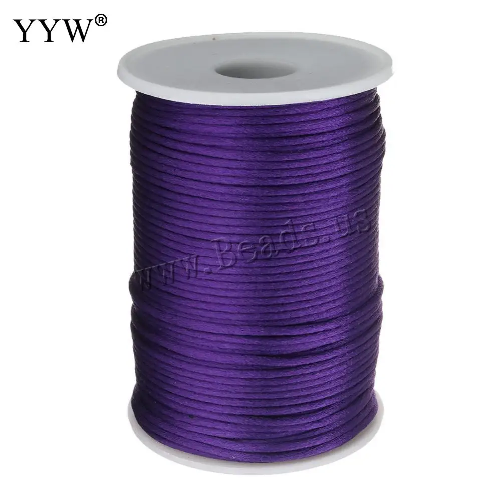 23 pçs por atacado 2mm forte trançado macrame cetim de seda corda de cabo de náilon diy fazendo descobertas linha de corda fio de linha diy