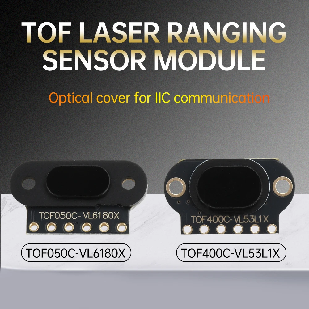 TOF050C 200C 400C Laser Distance Sensor Module ToF Time-of-Flight Distance IIC Output Distance Sensor for Arduino