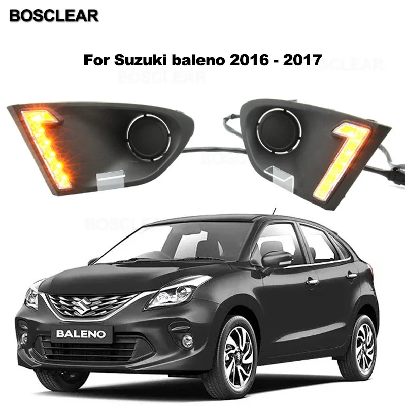 LED DRL Daytime Running Lights Daylight With Turn Signal lamp For Suzuki Swift 2014-2019 Vitara 2015 2016 baleno 2018-19 DZIRE view 4