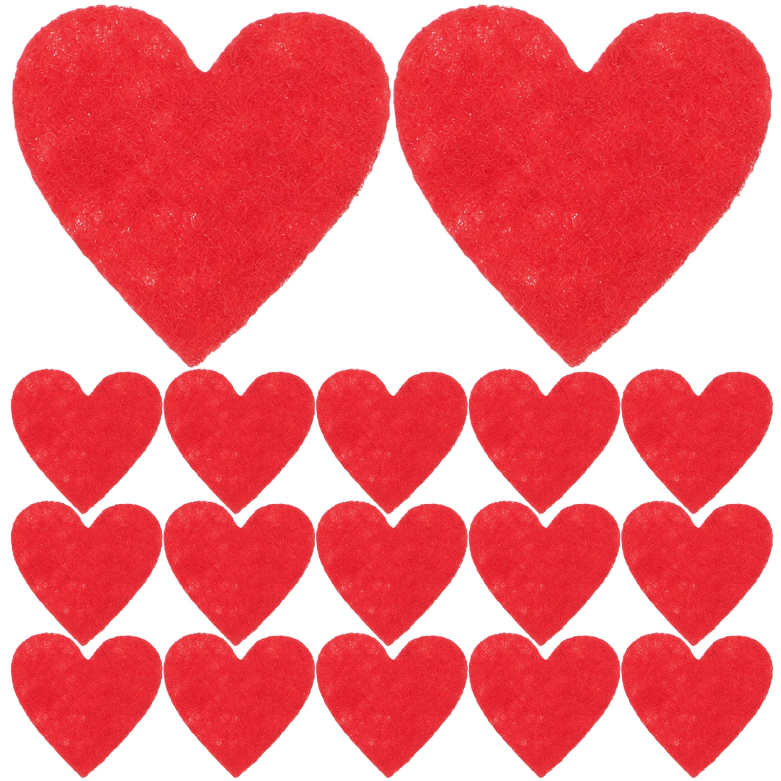 Patchs de bricolage en feutre cœur élégant, 200 pièces, pour coudre des appliques, accessoires de cheveux, décoration