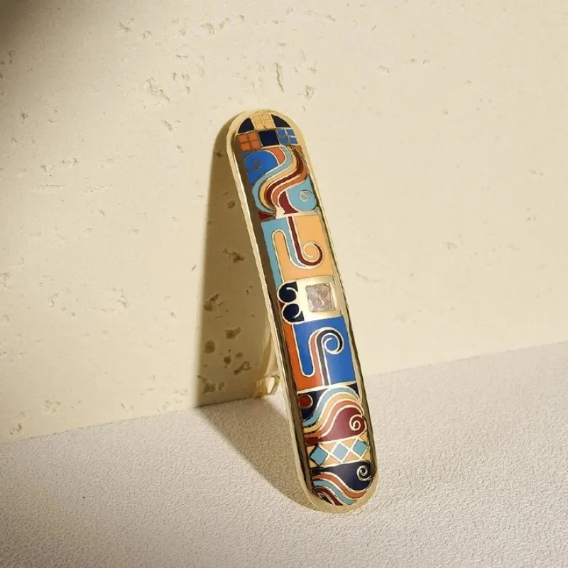 National Museum Qingyun De Road series jewelry, gender-neutral boys and girls universal brooch jewelry, Guochao retro merchandis