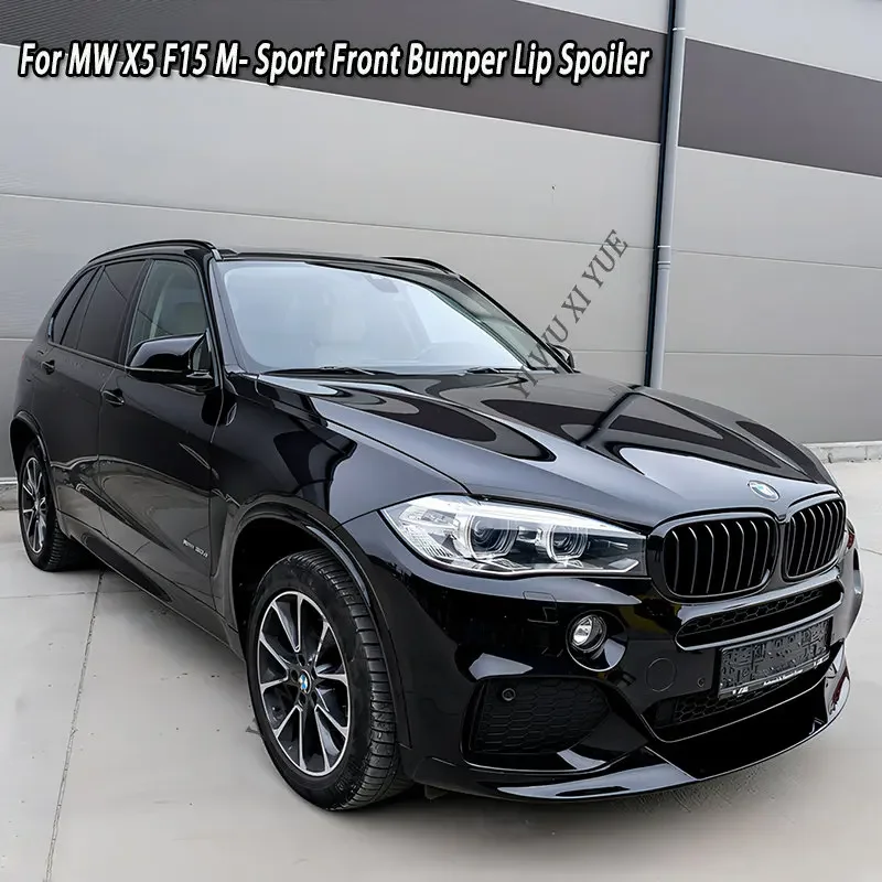 For BMW X5 F15 M Sport 2014-2018 25d 35i 35d 40e M50i Car Front Bumper Lip Chin Canard Spoiler Covers Front Lip Splitter Kit