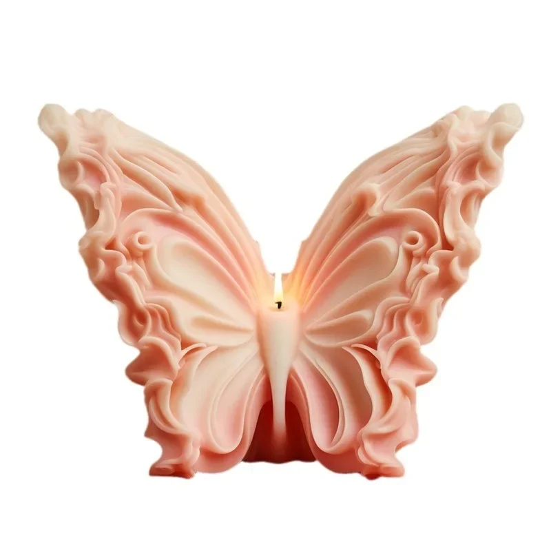 DIY Butterfly Candle Silicone Mold Handmade Soap Aroma Candle Plaster Butterfly Angel Ornament Molds Home Decoration Crafts