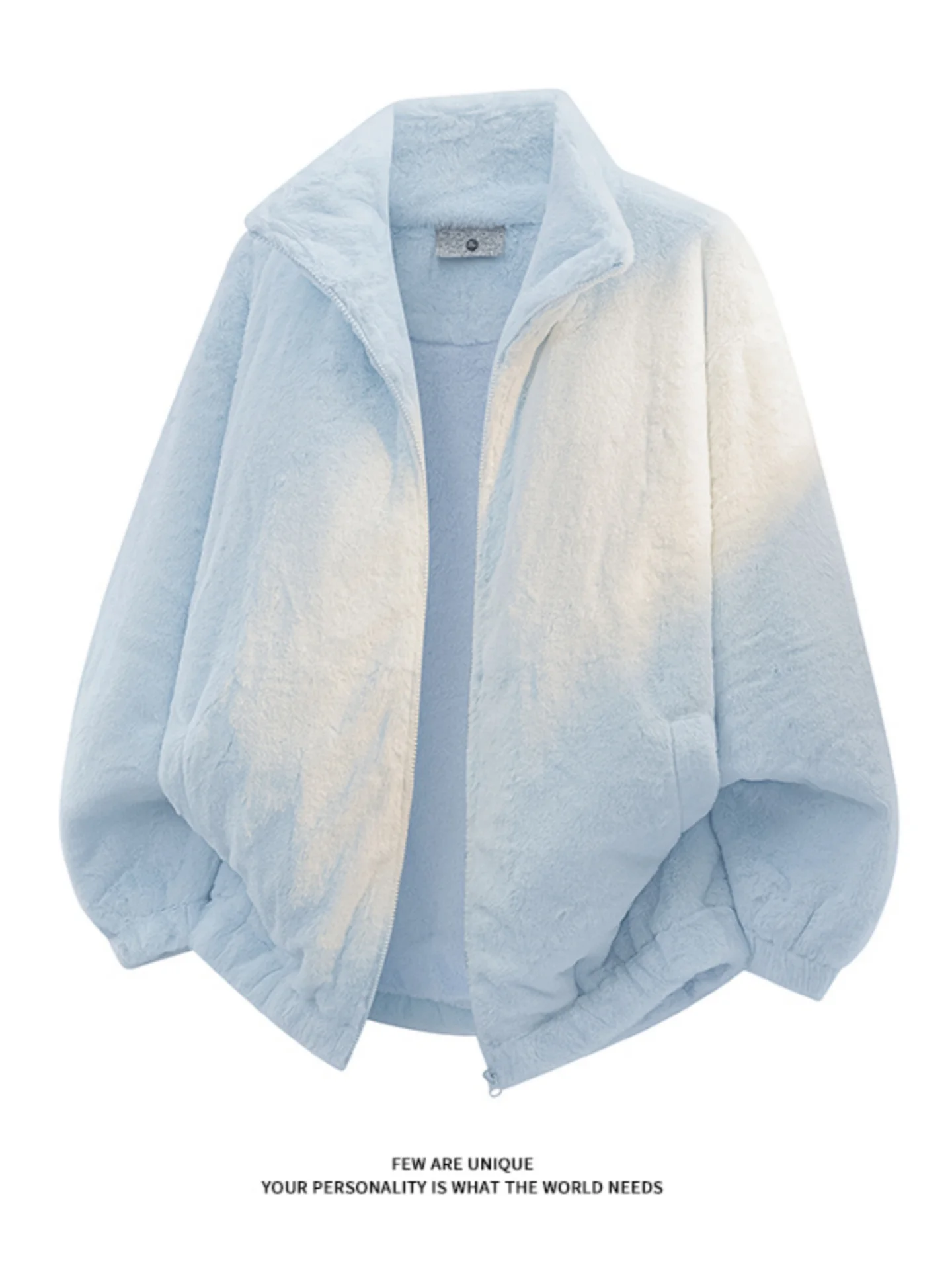 

Мягкая пушистая хлопковая куртка для мужчин, зимнее утепленное пальто из искусственного кроличьего меха, с воротником-стойкой, на хлопковой подкладке, молодежная модная верхняя одежда