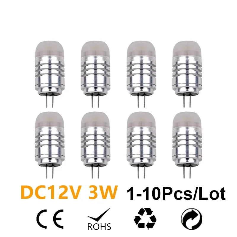 

1-10PCS LED Car light container Display light COB G4 12V 3W Super bright 3000K 4000K 6000K is suitable for mall display lighting