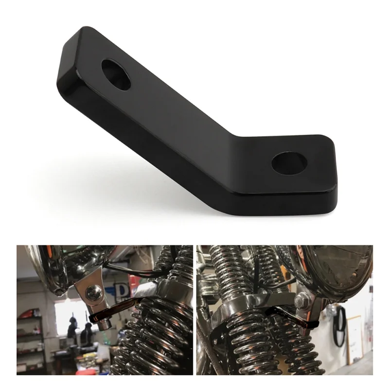 

Для Bobber Chopper, черный велосипедный кронштейн для крепления фар для мотоцикла DNA Ultimate Mid-USA, пружинные передние концевые детали