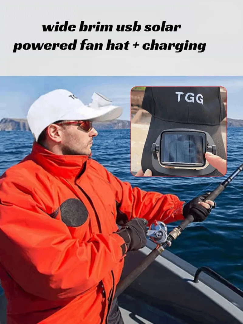 قبعة شمس صغيرة بمروحة، أغطية رأس متعددة الوظائف، مظلة واقية من الشمس، حماية من الأشعة فوق البنفسجية في الهواء الطلق