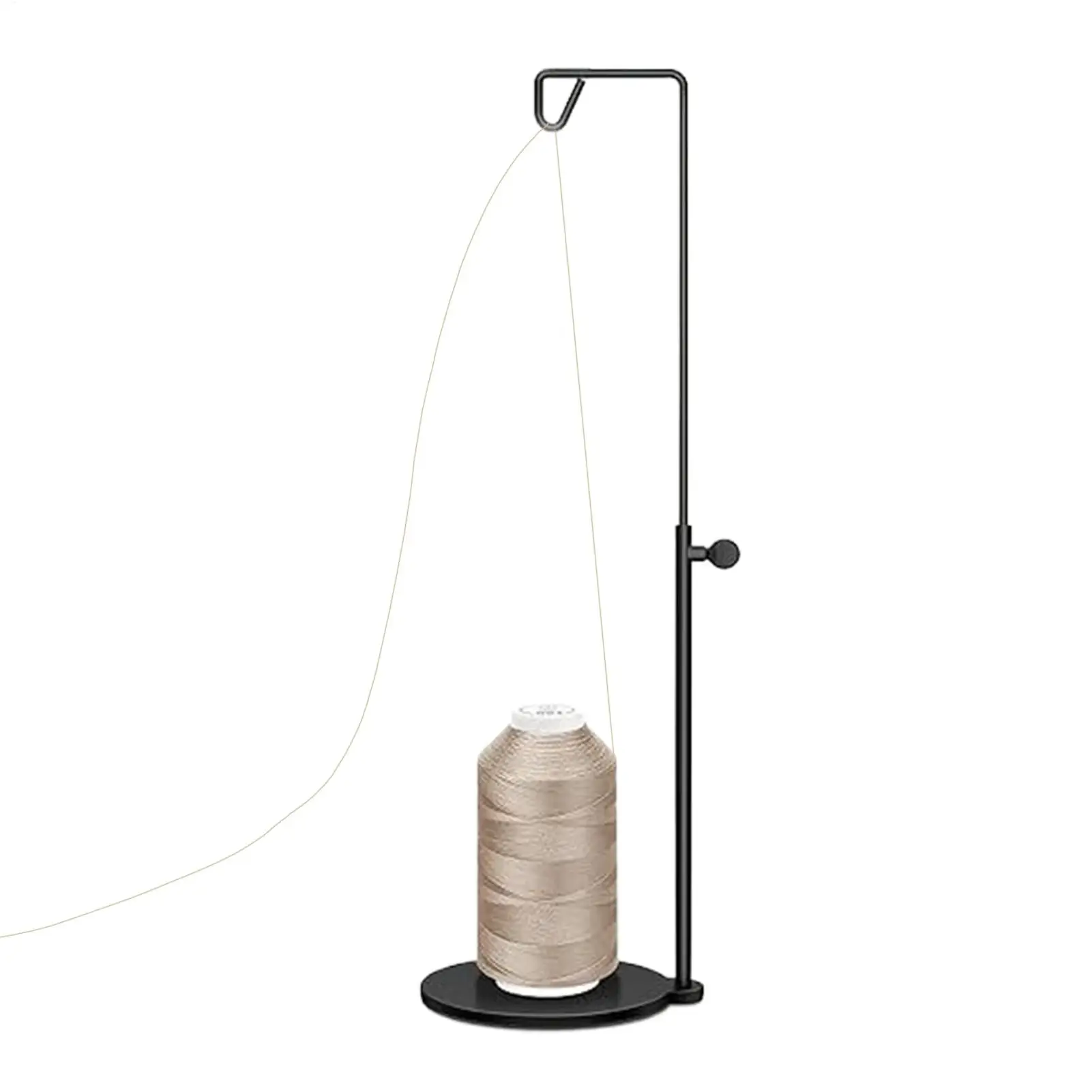 Iron Cone Thread Holder Adjustable Serger Storage Stand Single Center Pin Thread Holder For Embroidery Quilting Sewing