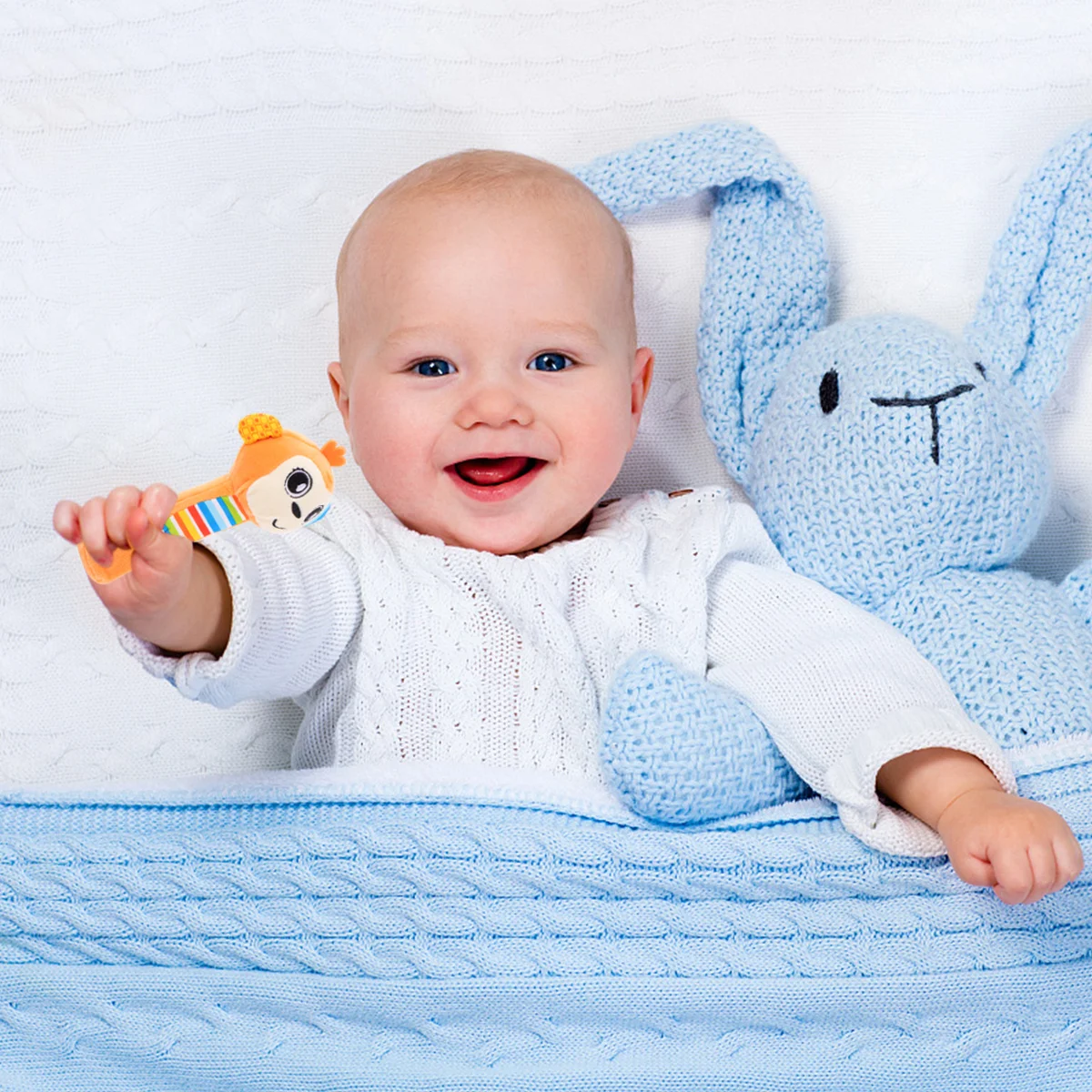 

1pc Animal For Baby Newborn Black Stuffed Infant Rattle Developmental Sensory Handheld Shake Rattle Enhance Motor