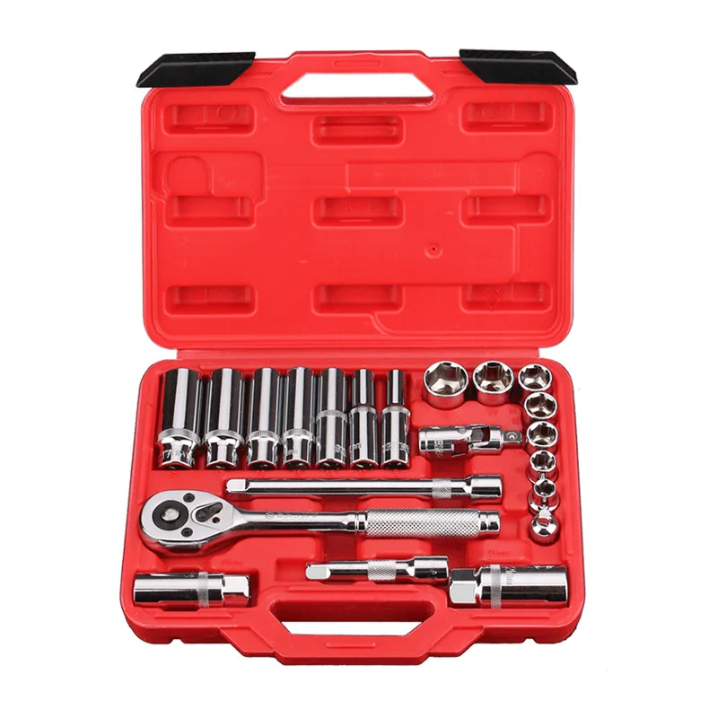 

Suitable for factory direct sales of 3/8 * 21 pieces ratchet wrench sleeve set tools