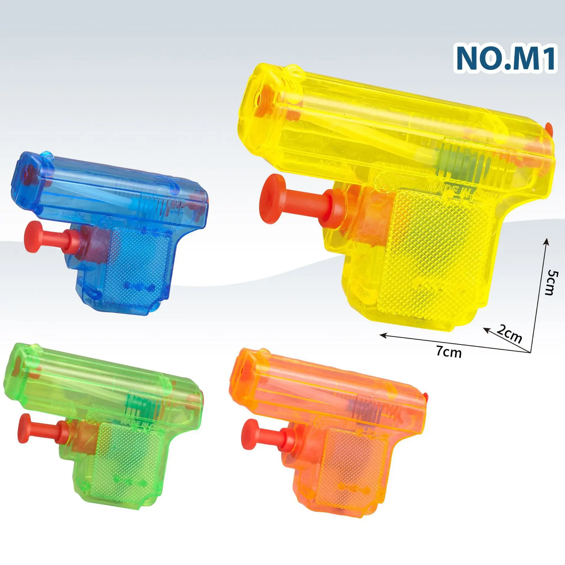 Mini water gun summer children's transparent water play toy water gun kindergarten gift small water gun