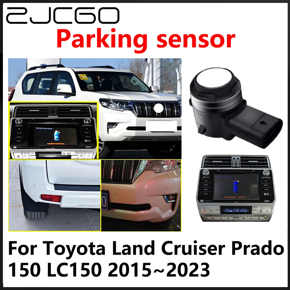 

ZJCGO OEM Front Rear Reverse Parking Sensor PDC Car Reversing AID System For Toyota Land Cruiser Prado 150 LC150 2015~2023