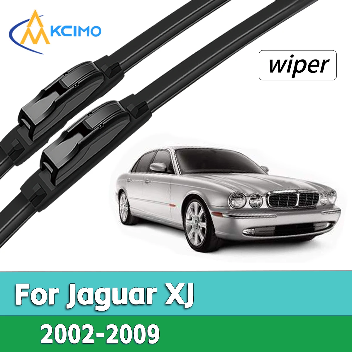 

Front Windshield Wiper Blades For Jaguar XJ X350 X356 2002-2009 All Weather Silent Streak Free Rubber Window Wiper Replacement