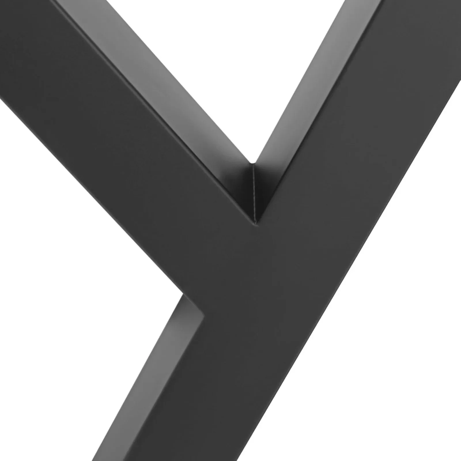 70cm Tall Table Legs Set of 2 Black Coffee Table Foots Heavy Duty Industrial X Shaped DIY Furniture Table Racks with Screws